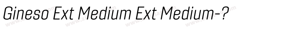 Gineso Ext Medium Ext Medium字体转换